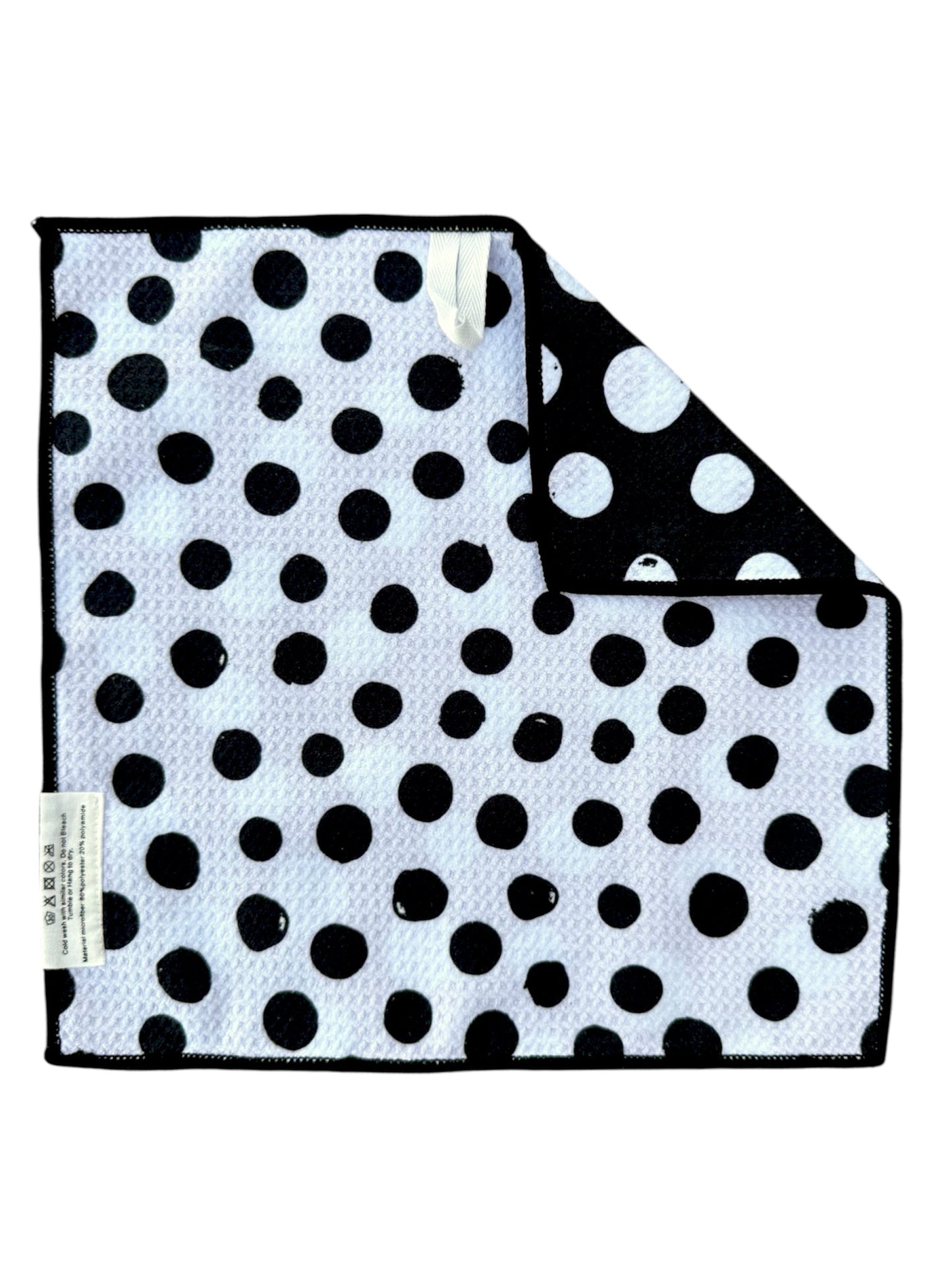 Papillon/Polka Dottie: Reversible-Hand Towel Washcloth Set