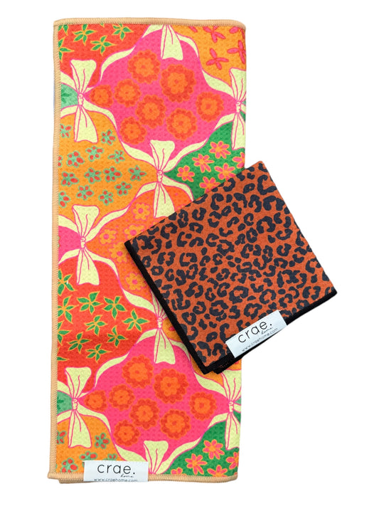 Staehli/Wild Cat: Double Sided-Hand Towel Washcloth Set