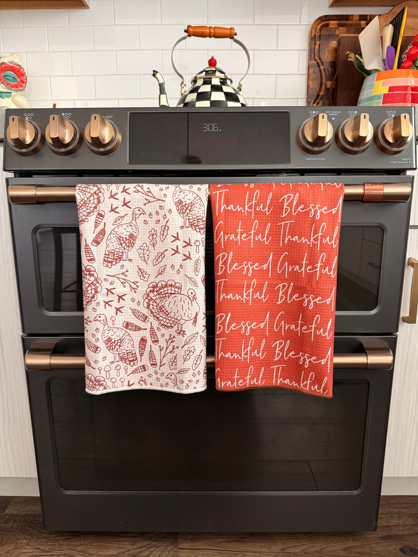 Turkey Trot: Double-Sided Hand Towel