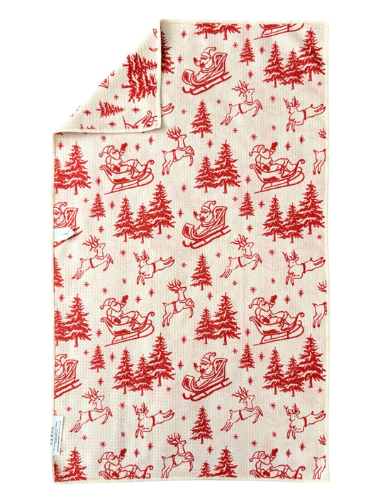 Sleigh The Night: Double-Sided Hand Towel