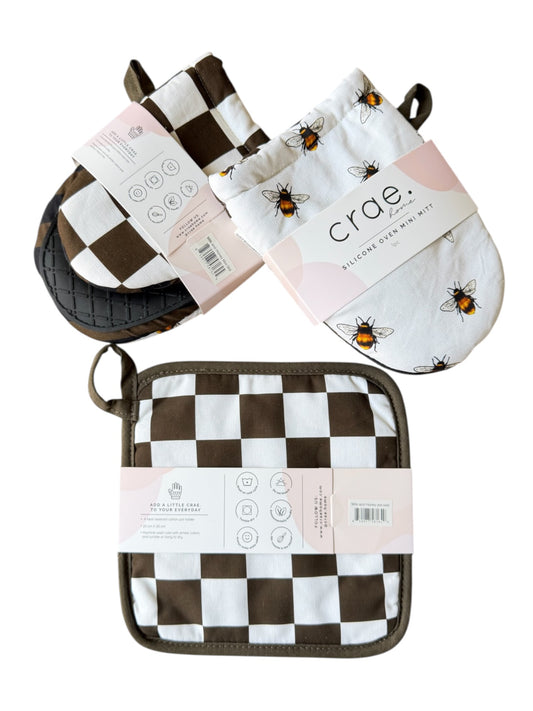 Milk and Honey: 2 Mini Mitt + 1 Pot Pad Bundle Pack