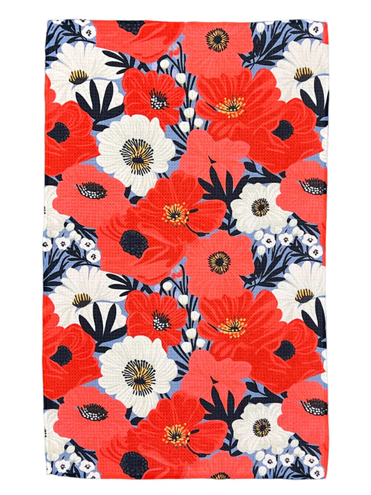 Floral of the 4th: Single-Sided Hand Towel