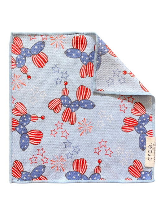Patriotic Pups: Double-Sided Washcloth