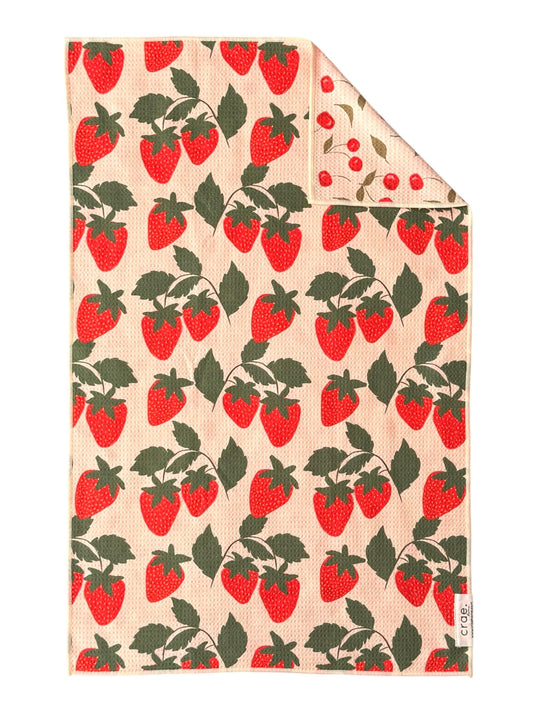 Berries & Cherries: Reversible Hand Towel