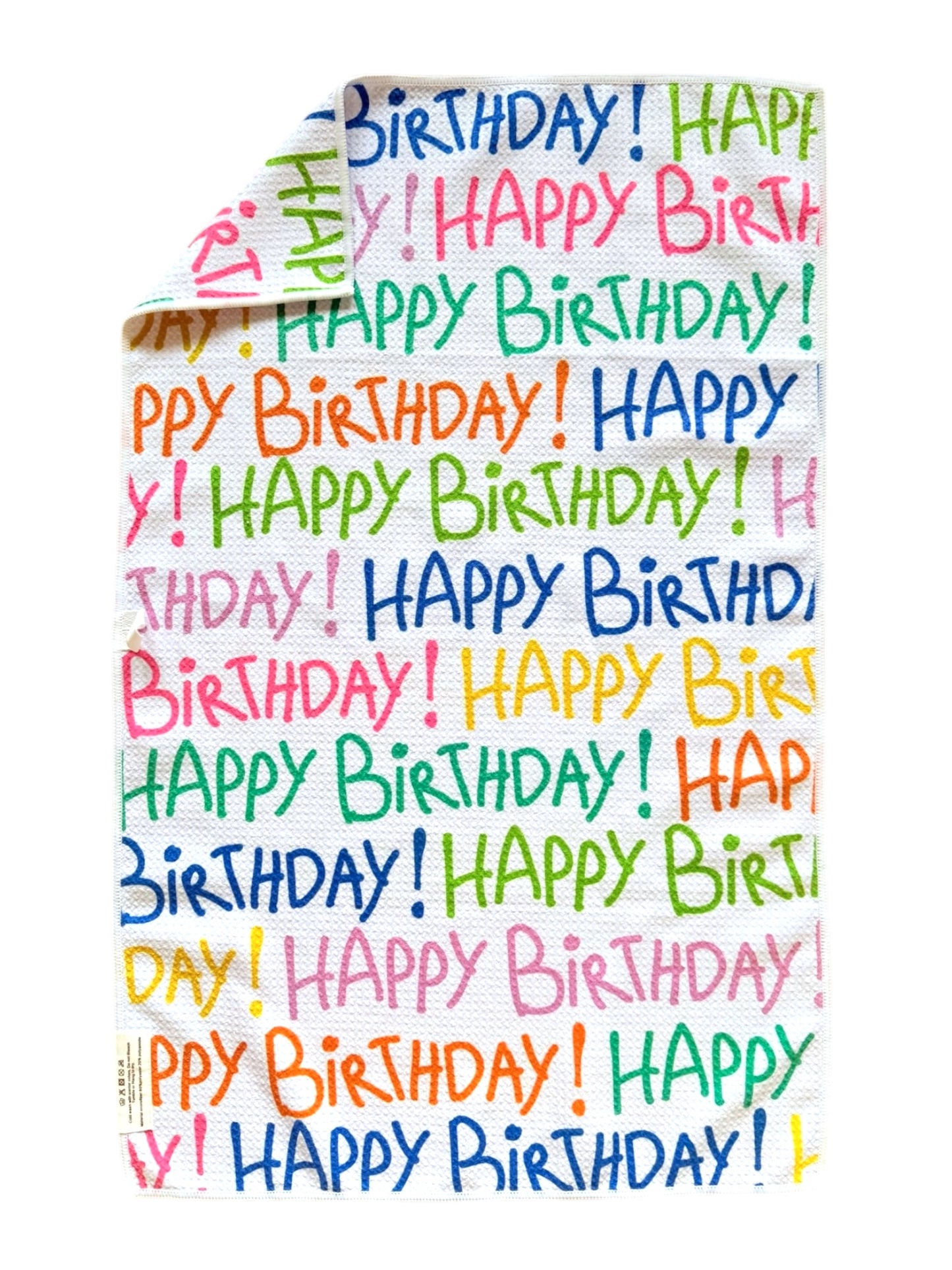 Happy Birthday: Double-Sided Hand Towel
