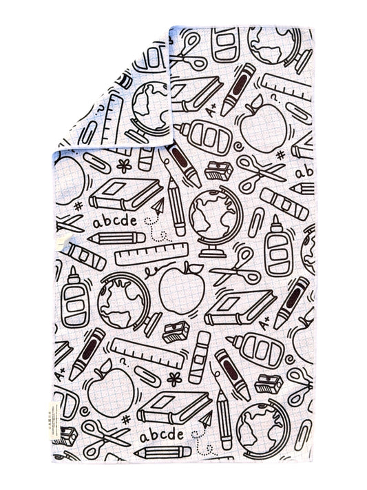 School Daze: Double-Sided Hand Towel