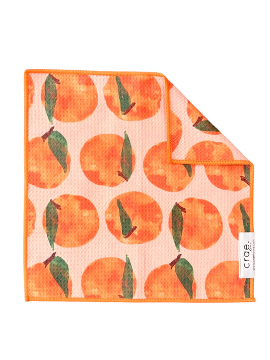 Orange Moons: Double-Sided Washcloth
