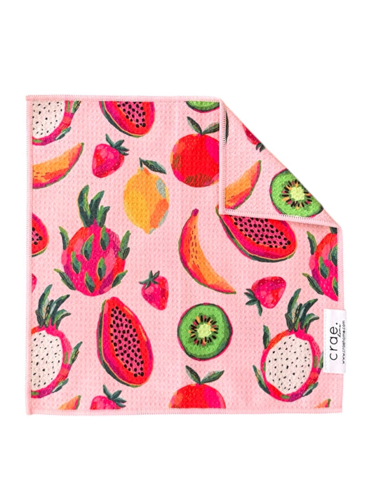 Tropical Salad: Double-Sided Washcloth
