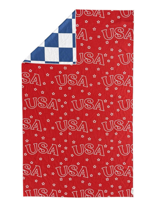 U.S.A. Pool Towel: Reversible