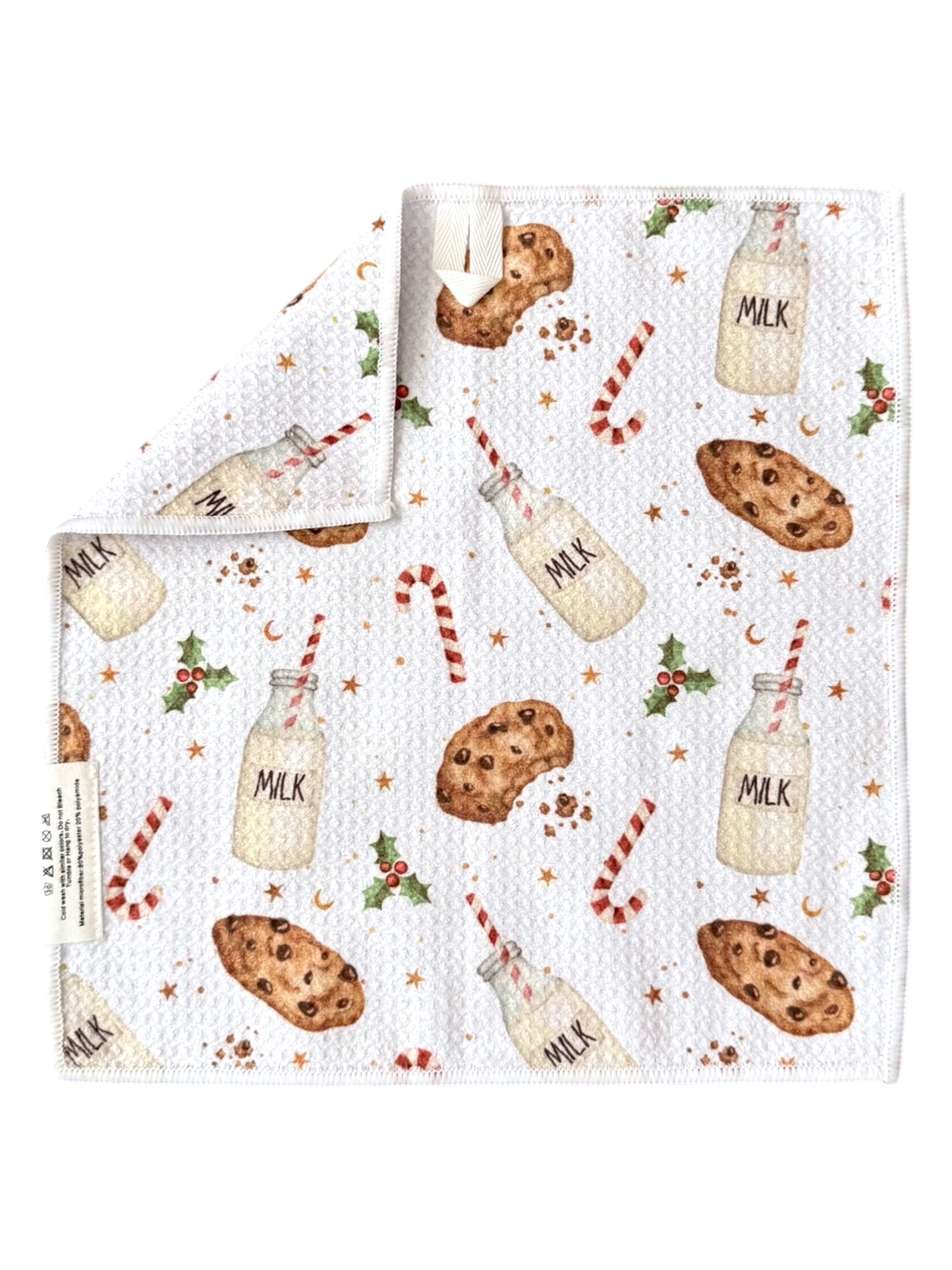 Santa's Midnight Munch: Double-Sided Washcloth