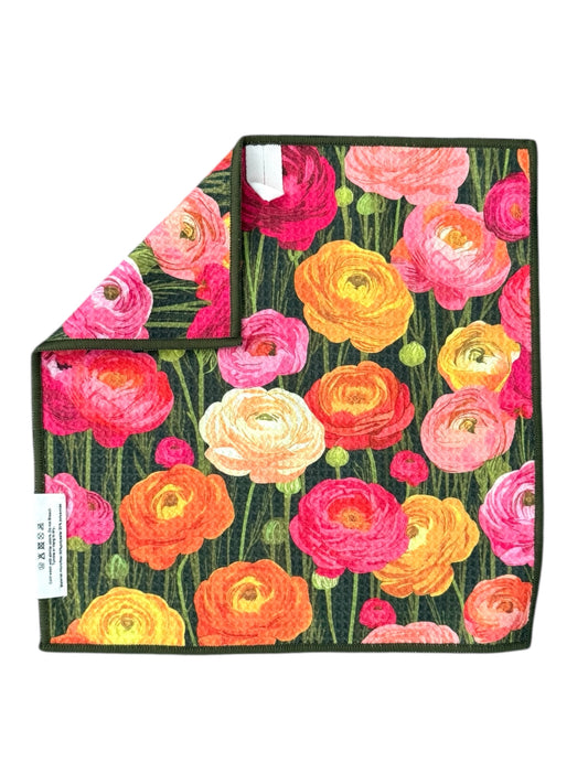 Peony Dream: Double-Sided Washcloth