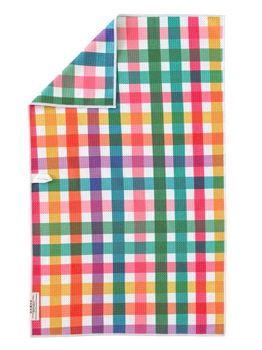 Live A Little Plaid: Double-Sided Hand Towel