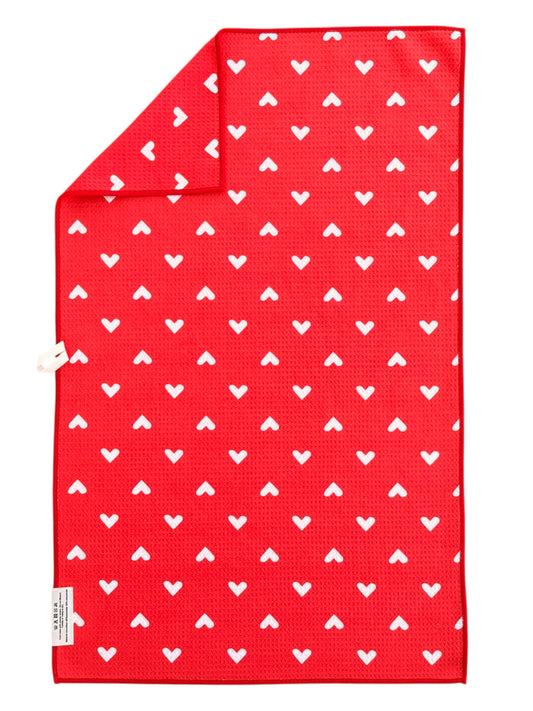 Red Hot: Double-Sided Hand Towel