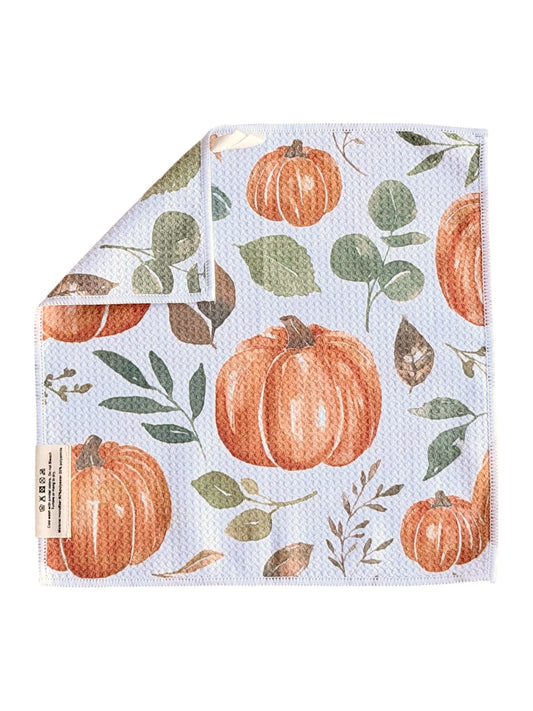 Pumpkin Patch: Double-Sided Washcloth
