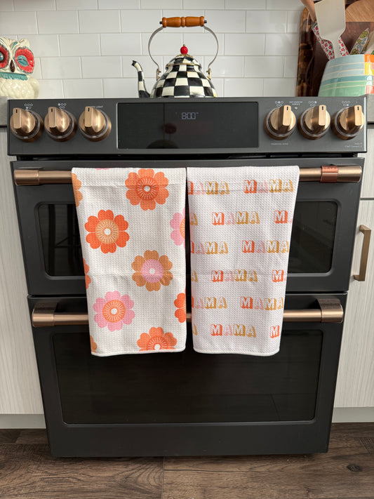 Sincere/I Love You Mama: 2 Double Sided-Hand Towels