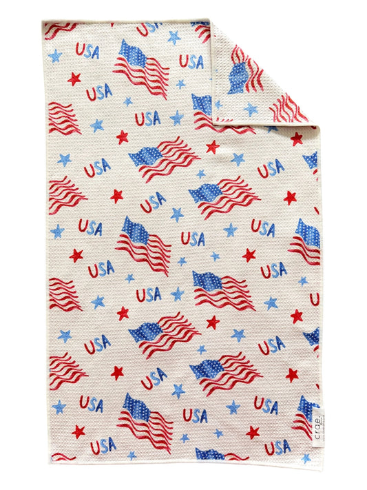 Liberty Wave: Double-Sided Hand Towel