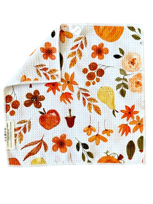 Pumpkin Spice: Double-Sided Washcloth