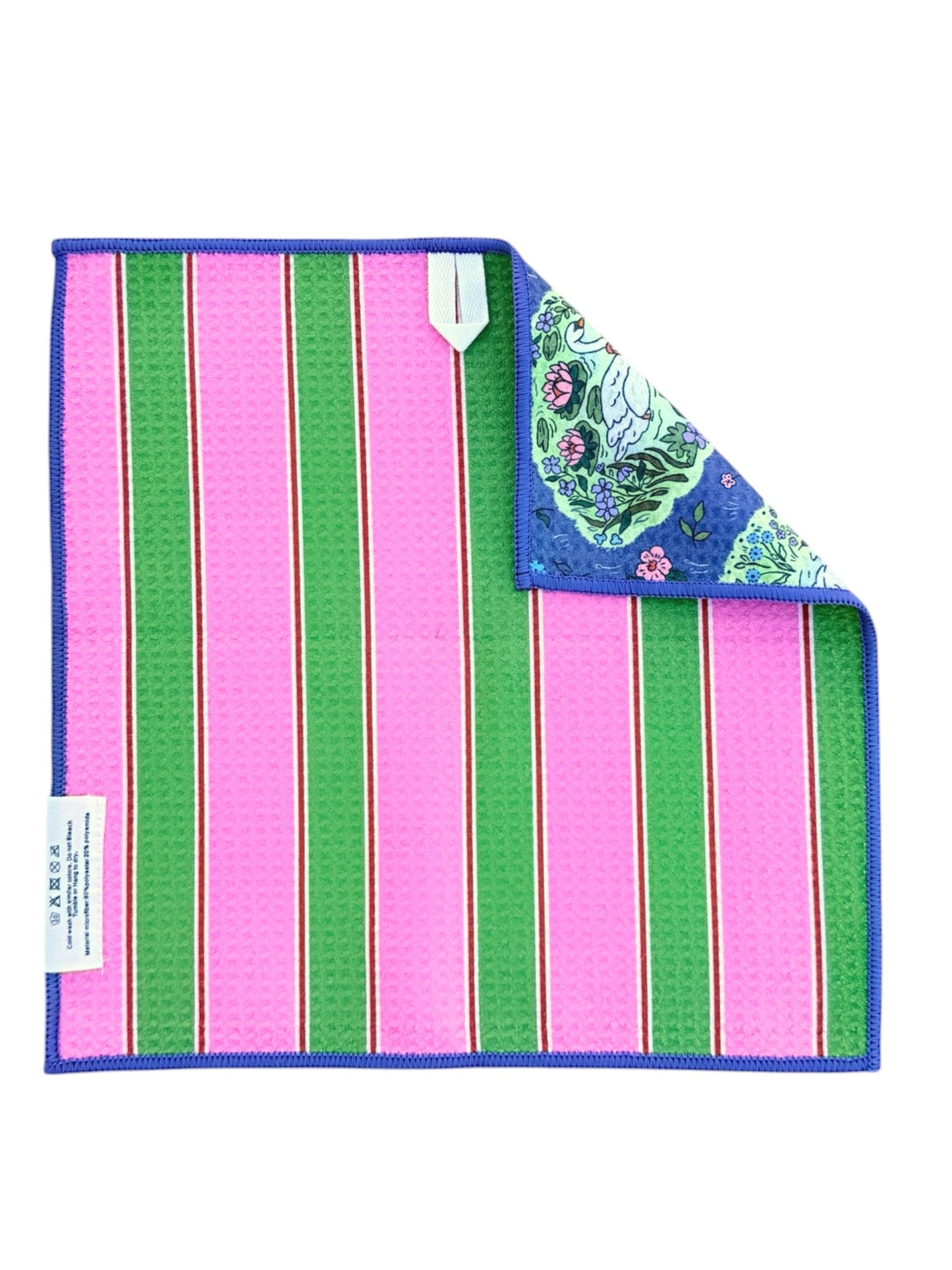 Squirmy/Enchanted Ponds: Reversible-Hand Towel Washcloth Set