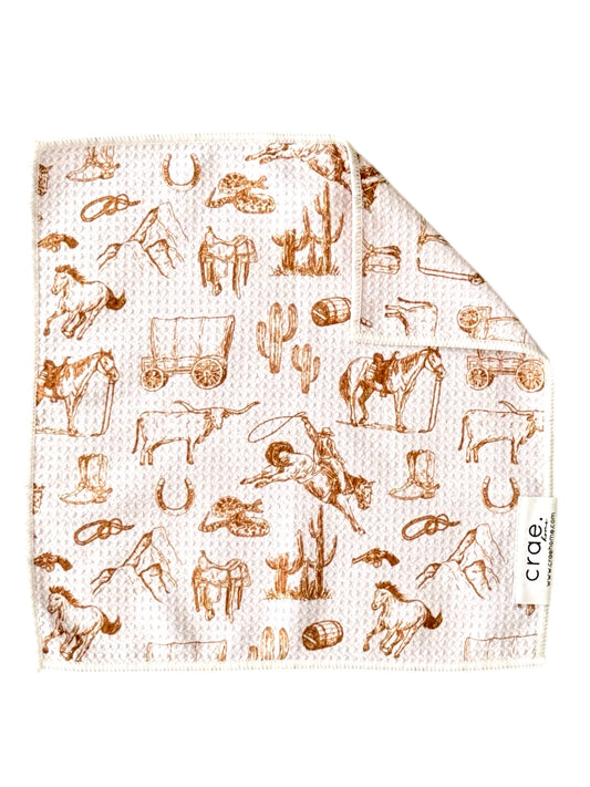 Western: Double-Sided Washcloth