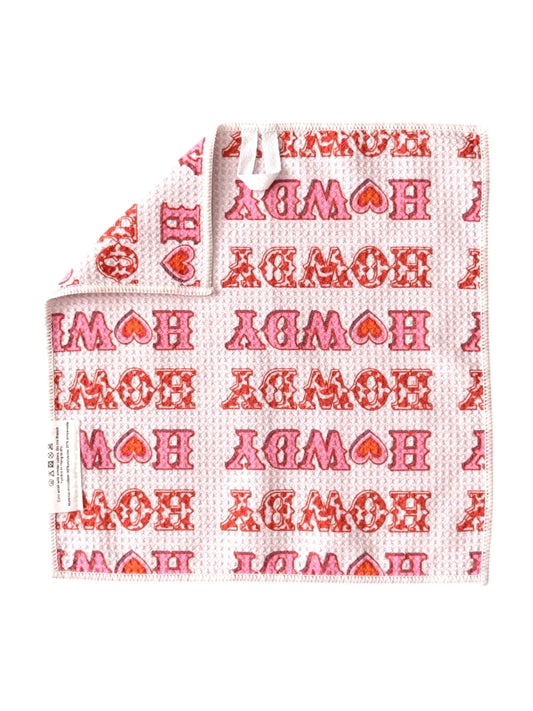 Howdy: Double-Sided Washcloth