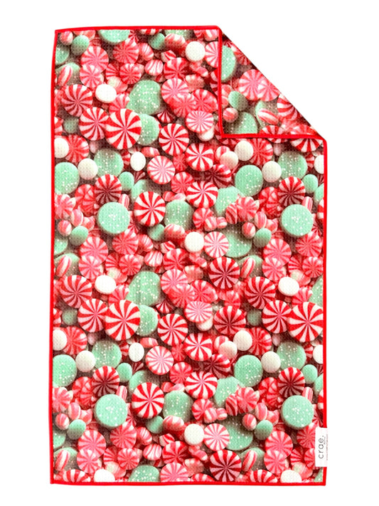 Peppermint Swirl: Double-Sided Hand Towel