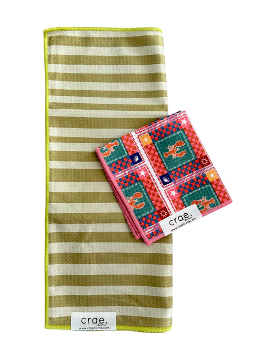 Juicy/Lobbie: Double Sided-Hand Towel Washcloth Set