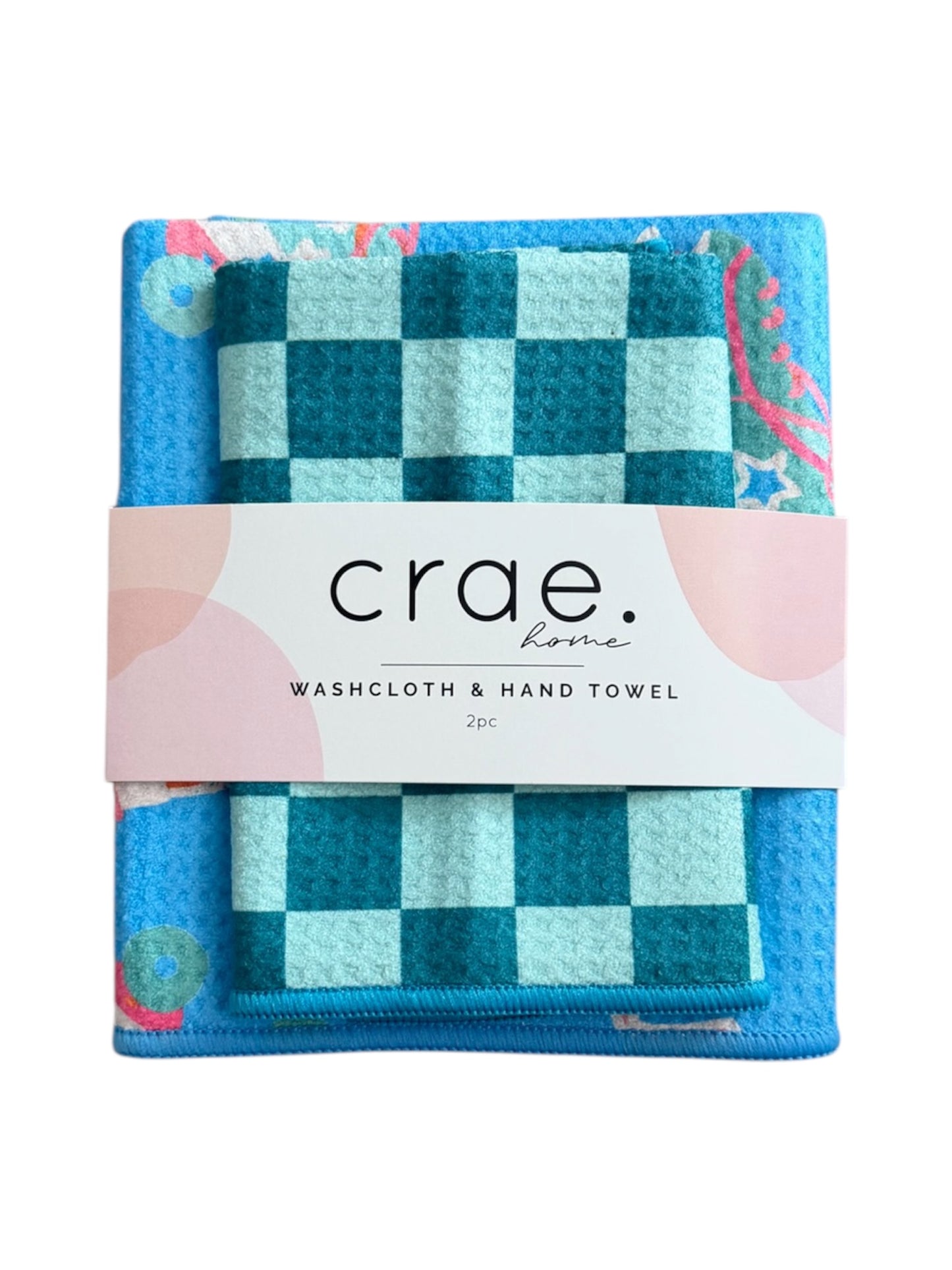 Roller Derby/Koy: Double Sided-Hand Towel Washcloth Set