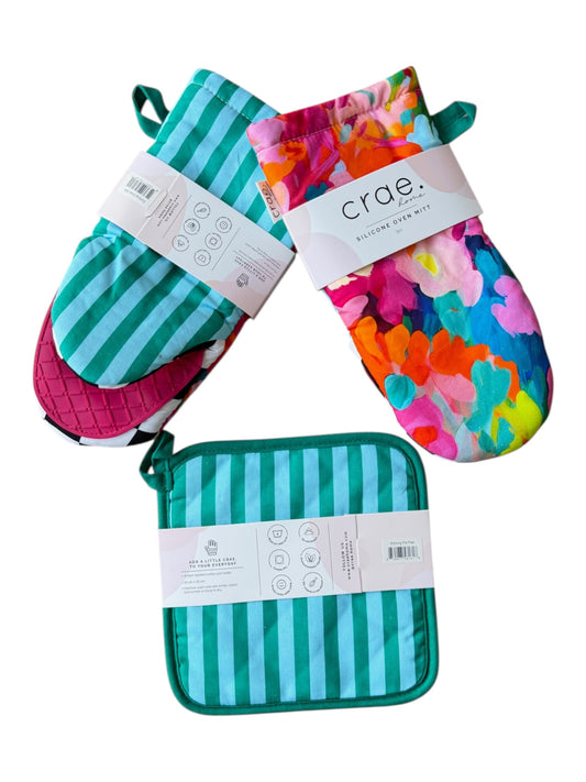 Etching: 2 Oven Mitt + 1 Pot Pad Bundle Pack