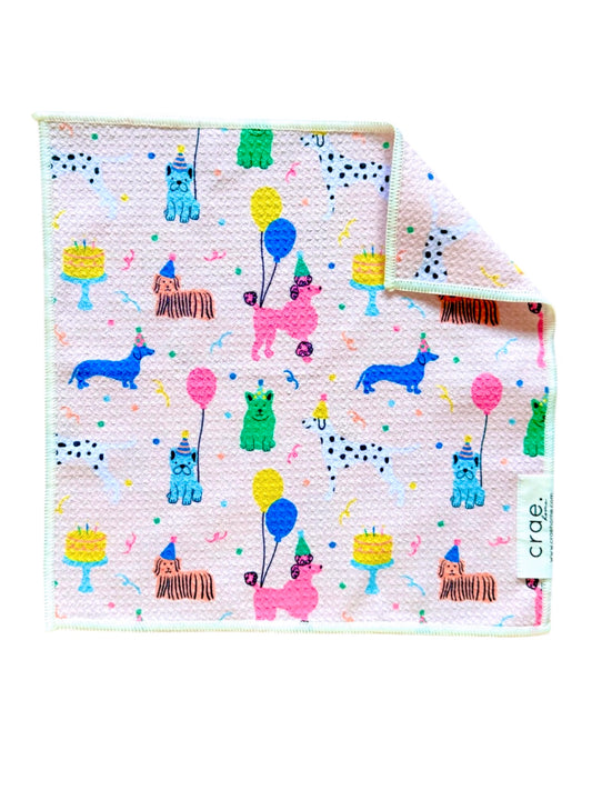 Puppy Party: Double-Sided Washcloth