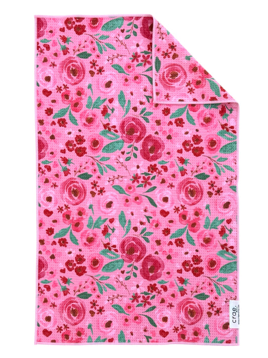 Lush Blooms: Double-Sided Hand Towel