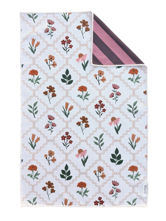 Pressed Petals: Reversible Hand Towel
