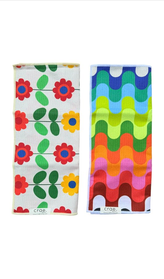 VW/Ziggy: 2 Double Sided-Hand Towels