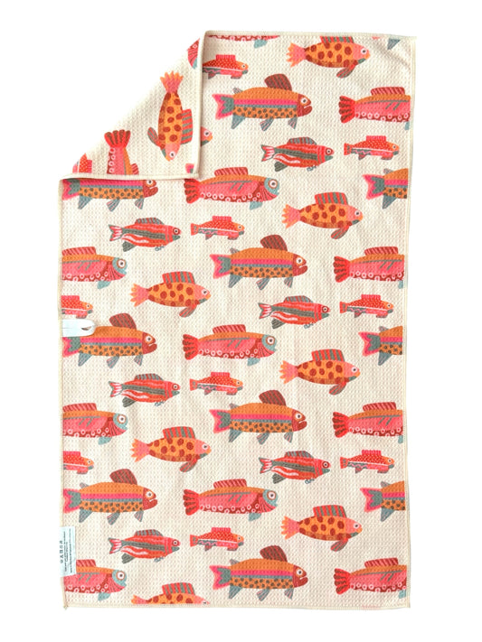 Speckled Fish: Double-Sided Hand Towel