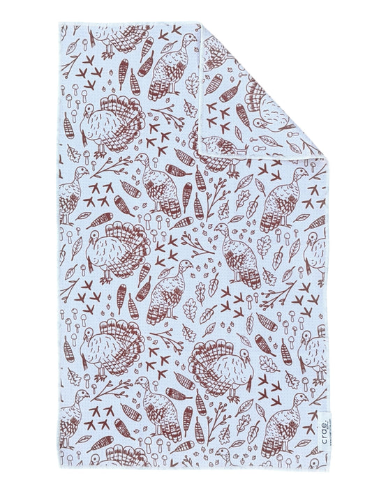 Turkey Trot: Double-Sided Hand Towel