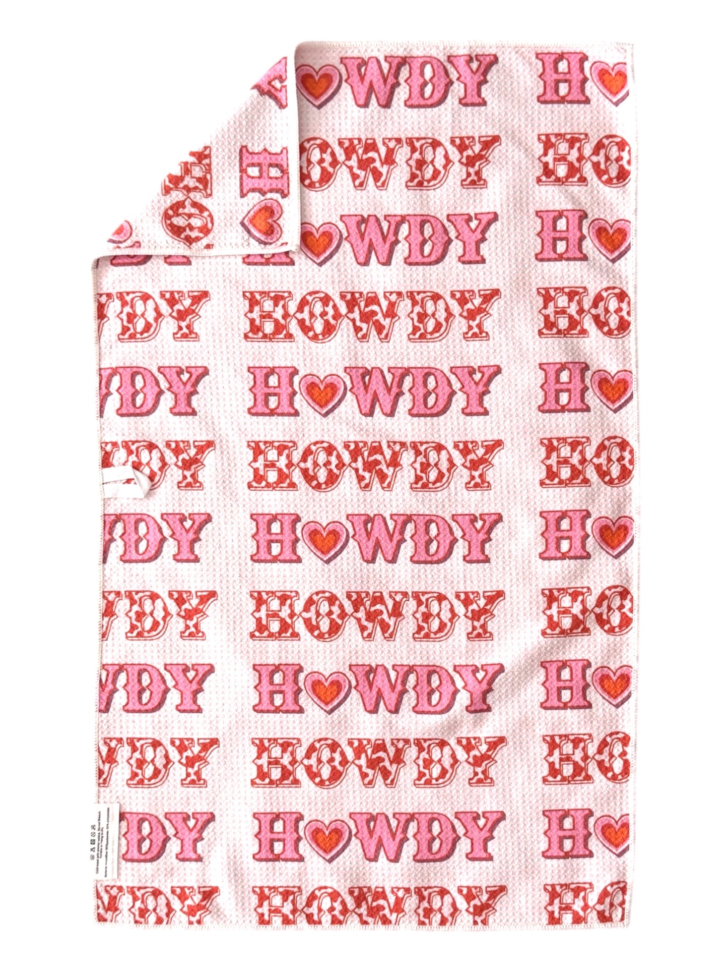 Howdy: Double-Sided Hand Towel