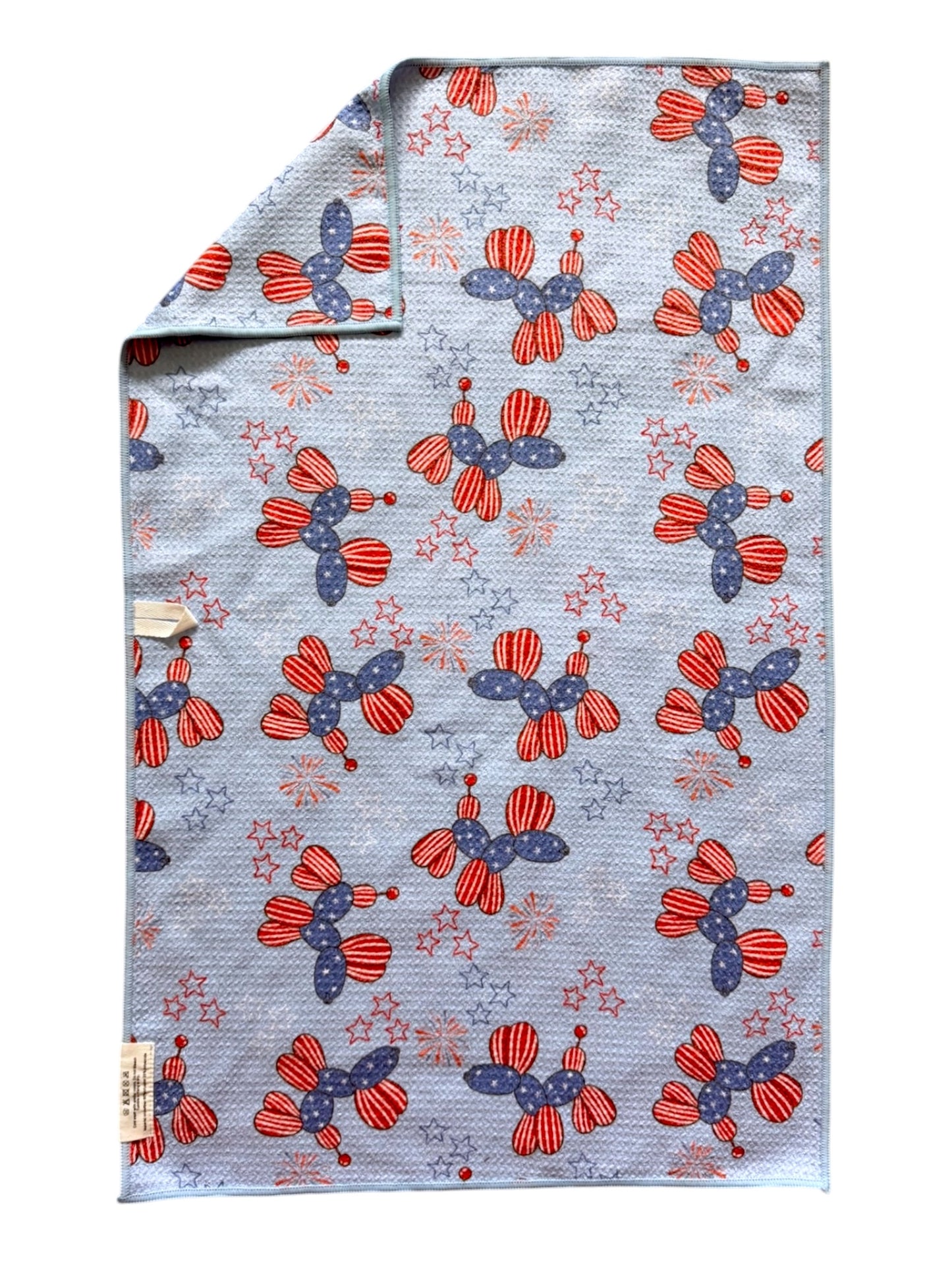 Patriotic Pups: Double-Sided Hand Towel