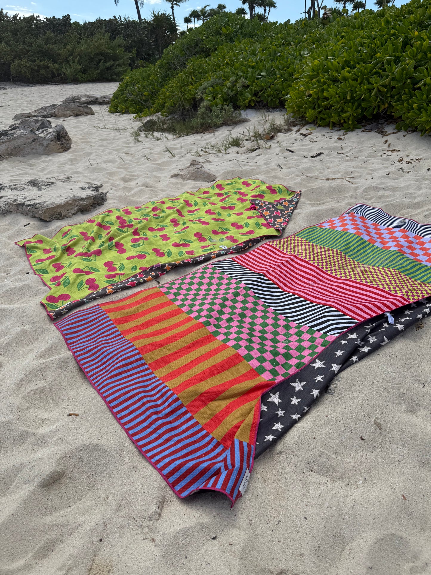 Cherry Burst Pool Towel: Reversible