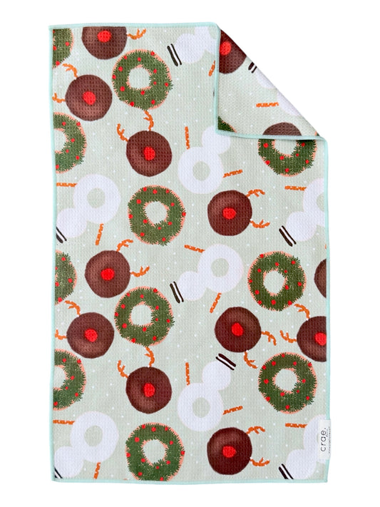 Frosty Donuts: Double-Sided Hand Towel