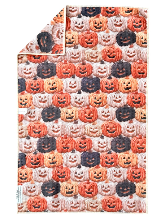 Pumpkin Palooza: Double-Sided Hand Towel