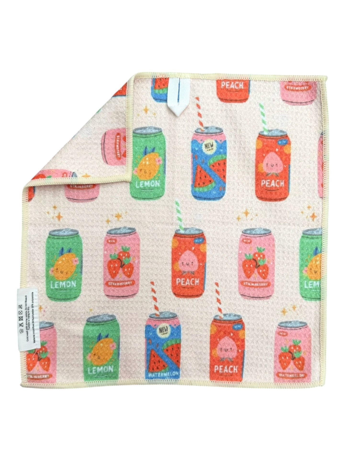 Sip Happens: Double-Sided Washcloth