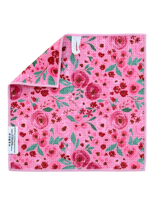 Lush Blooms: Double-Sided Washcloth