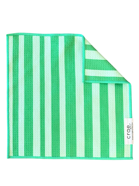 Lime Stripes: Double-Sided Washcloth