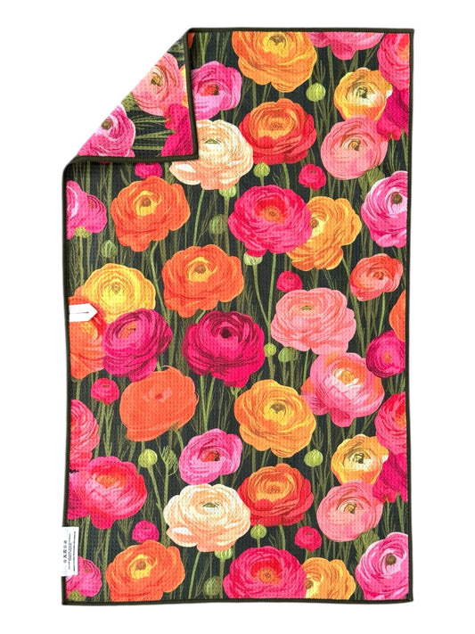Peony Dream: Double-Sided Hand Towel