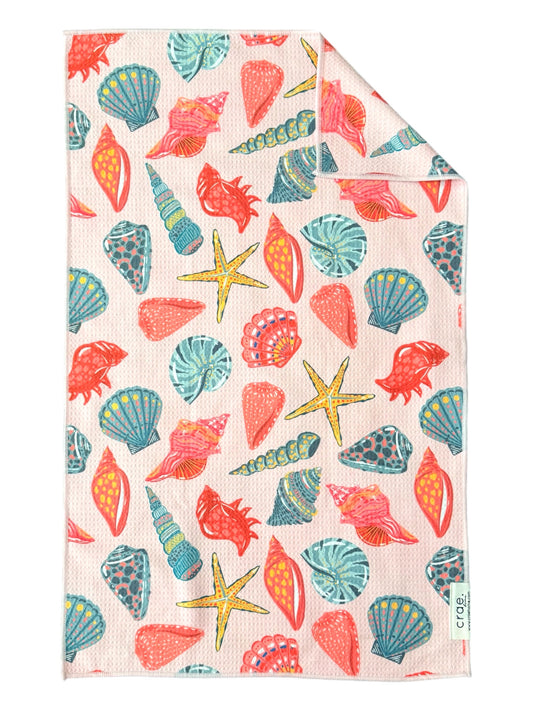 Shell Shocked: Double-Sided Hand Towel