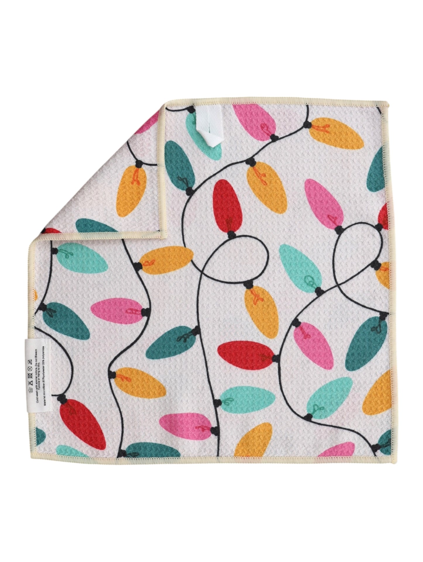 All Lit Up: Double-Sided Washcloth