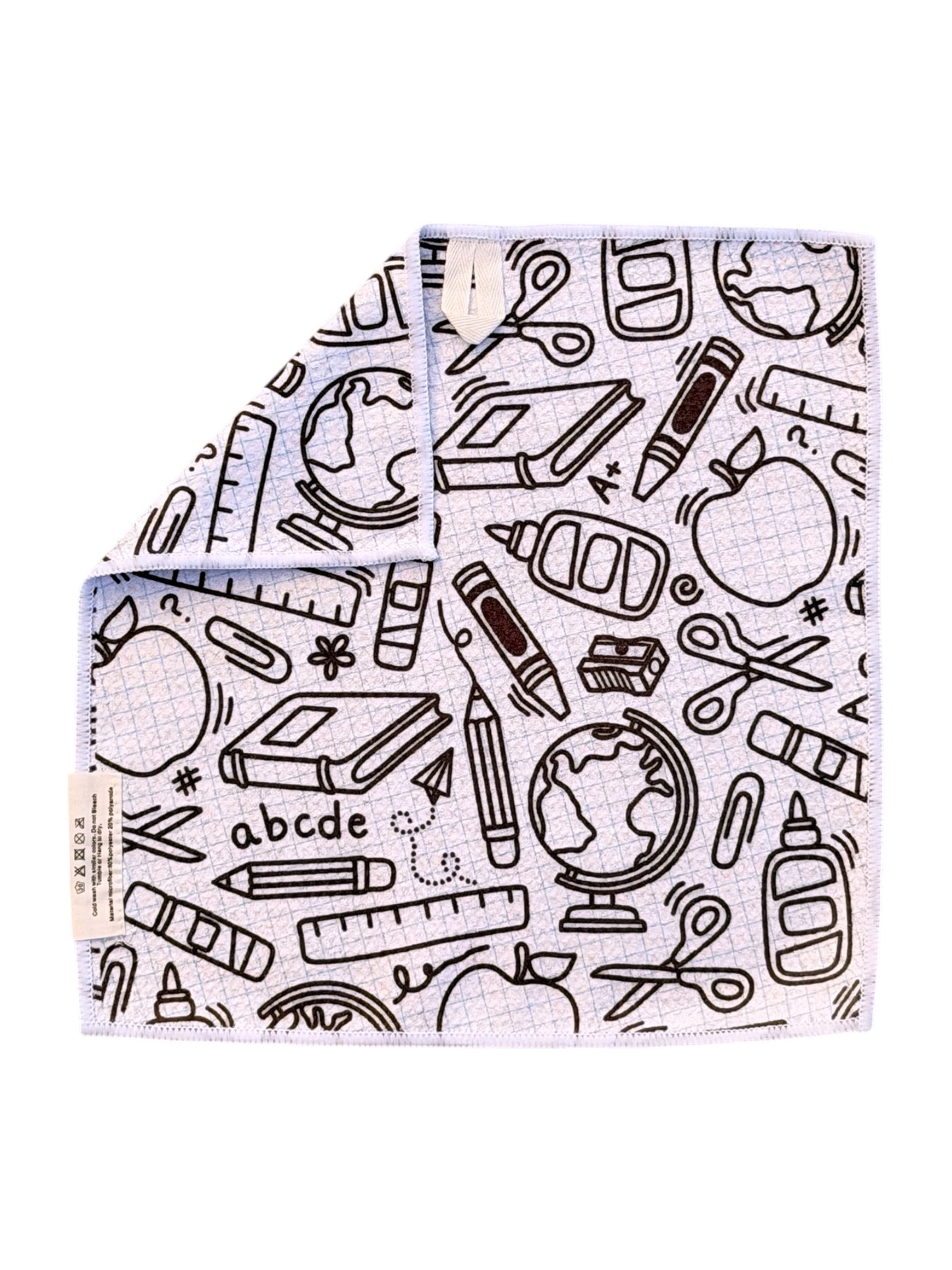 School Daze: Double-Sided Washcloth
