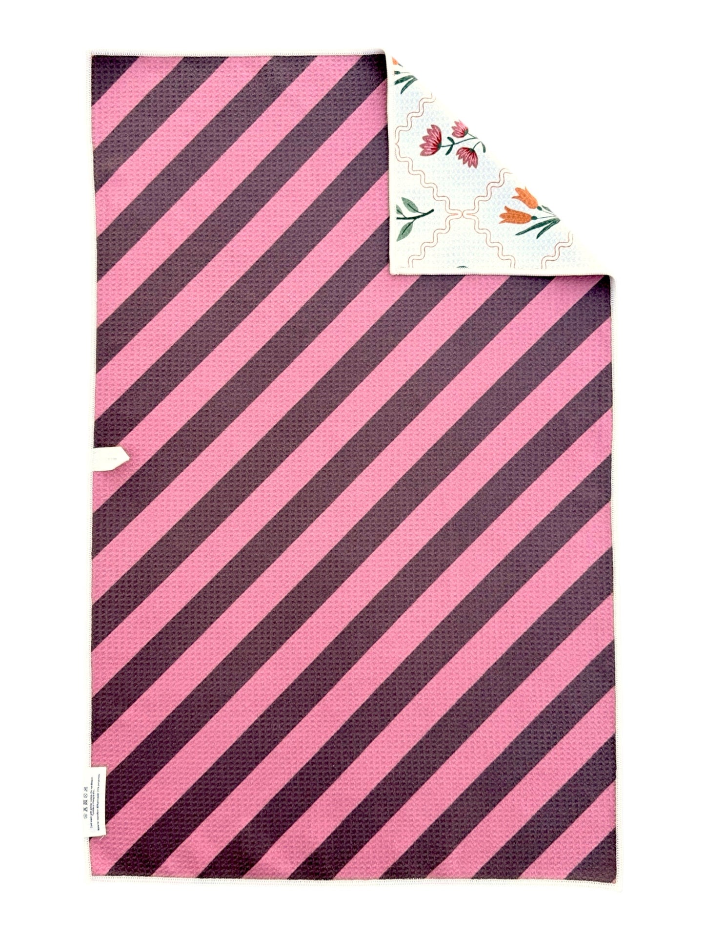 Pam/Pressed Petals: 2 Reversible-Hand Towel Set