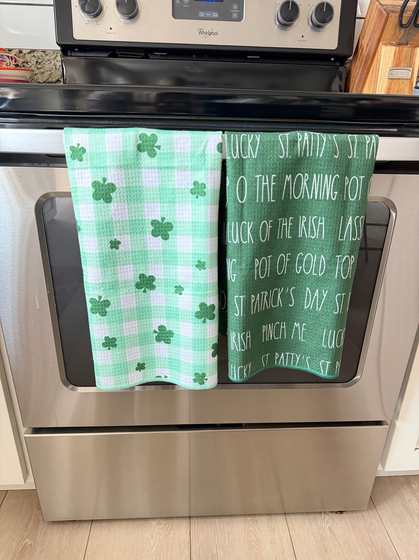 Emerald Picnic: Double-Sided Hand Towel