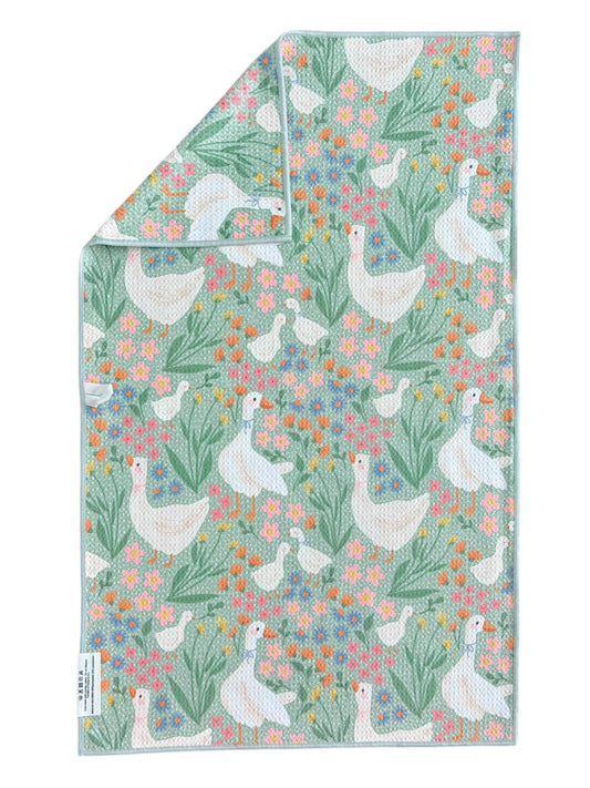 Wildflower Waddle: Double-Sided Hand Towel