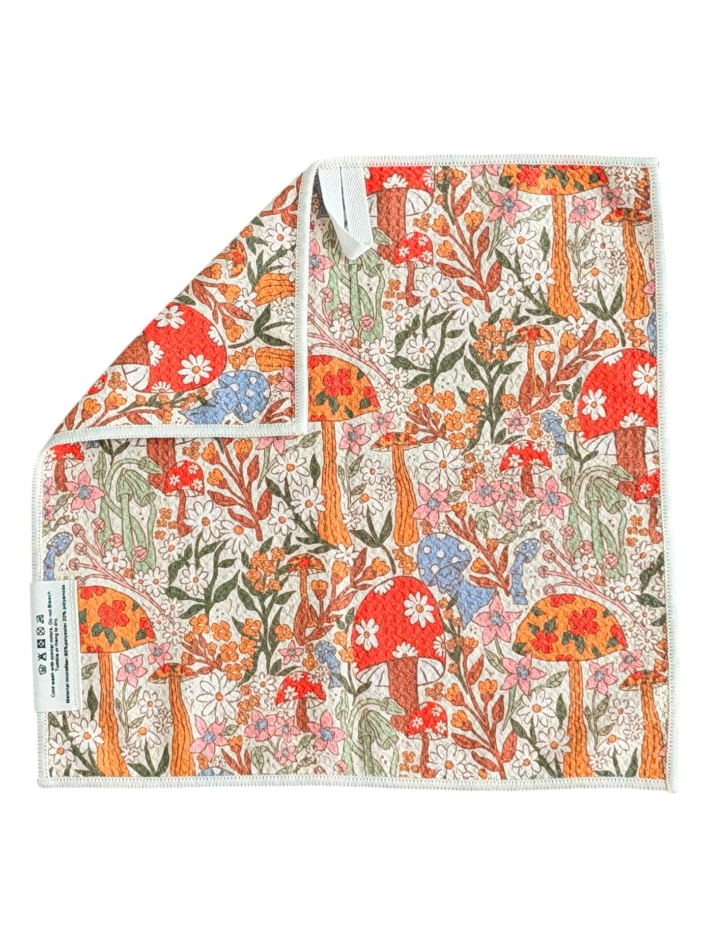 Mushroom Meadows: Double-Sided Washcloth